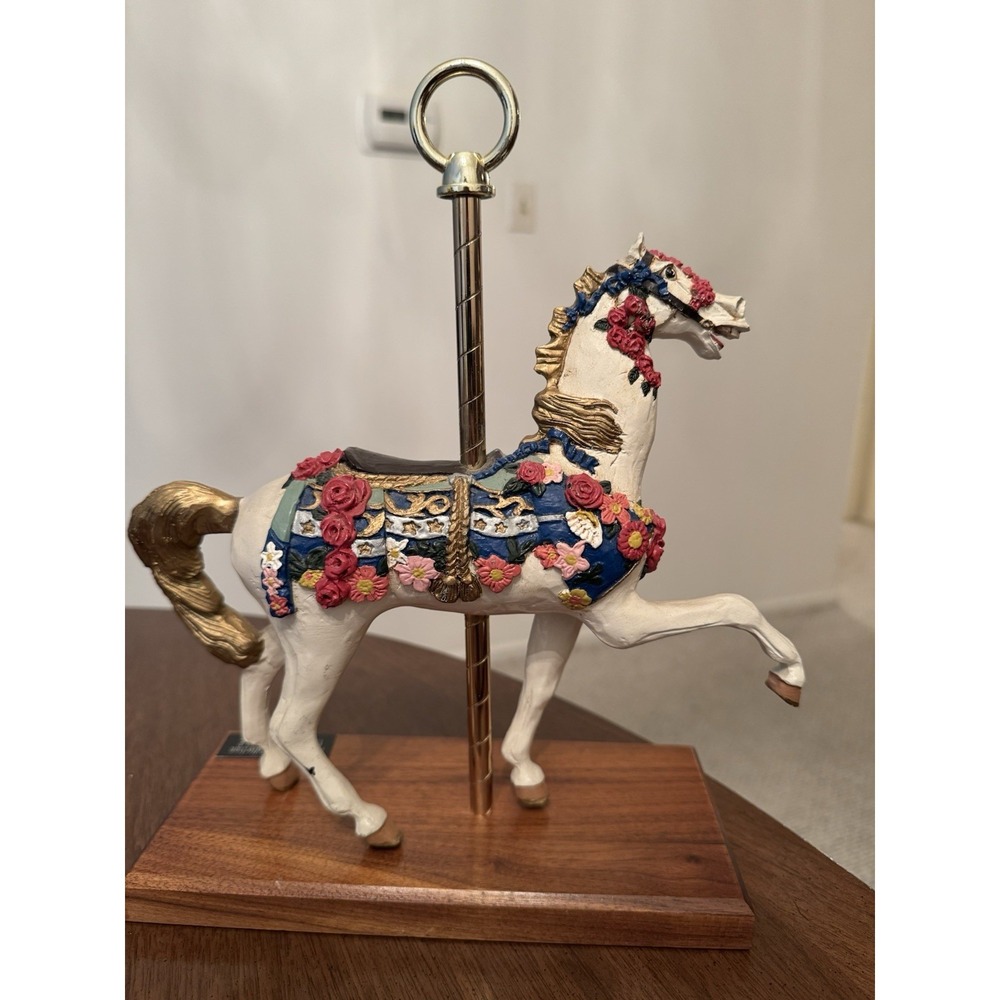 PJ's Carousel Collection Illions Style Laughing Horse Figurine Newbern VA 12"
